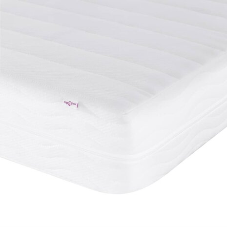 Bed met matras "Dover" fluweel roze 80x200 cm 7