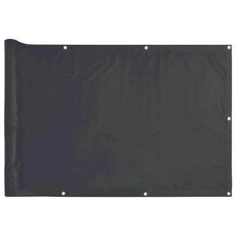 Balkonscherm 300x75 cm PVC antracietkleurig 2
