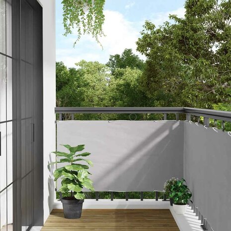 Balkonscherm 600x120 cm PVC grijs 1