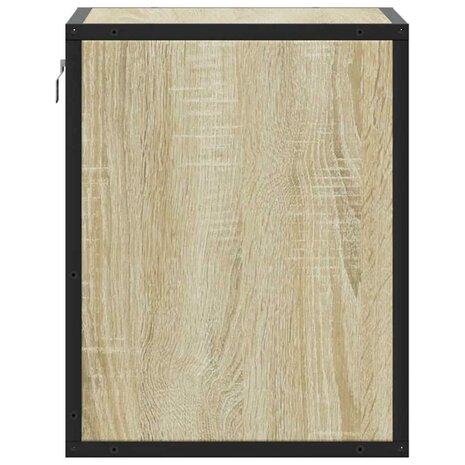 Nachtkastje wandgemonteerd 40x31x39,5 cm sonoma eikenkleurig 6