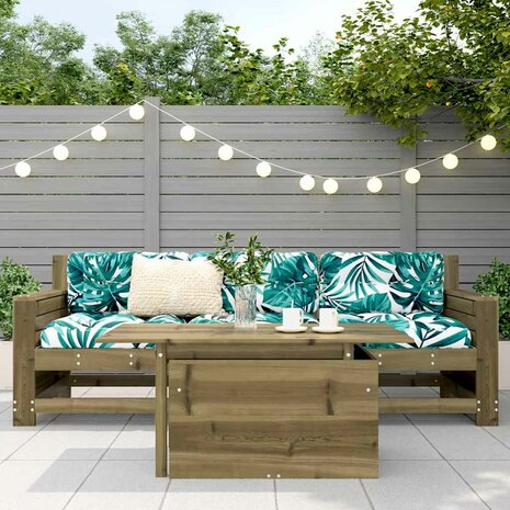 Tuintafel 100x50x75 cm geïmpregneerd grenenhout 3