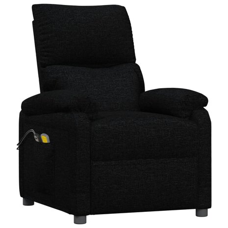 Massagestoel elektrisch stof zwart 3