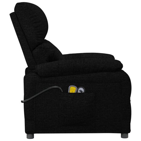 Massagestoel elektrisch stof zwart 5