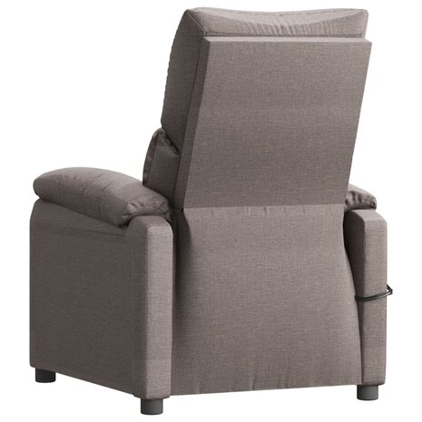 Massagestoel elektrisch stof taupe 6