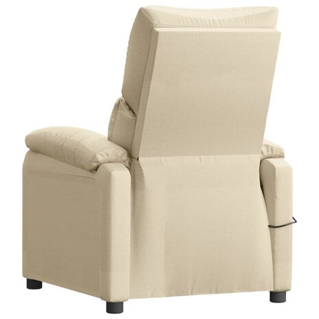 Massagestoel stof crèmekleurig 5