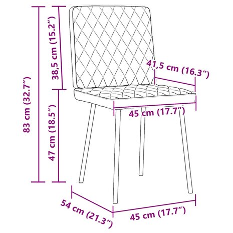 Eetkamerstoelen 2 st fluweel lichtgrijs 9