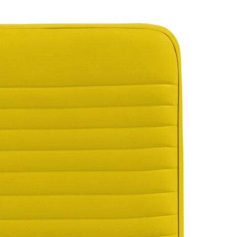 Eetkamerstoelen 2 st fluweel geel 7