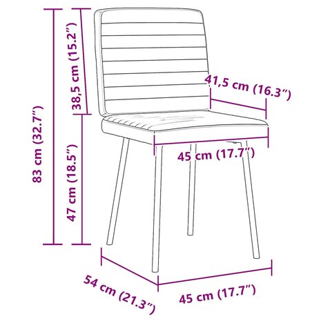 Eetkamerstoelen 2 st fluweel donkergrijs 9