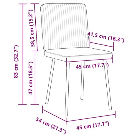 Eetkamerstoelen 2 st fluweel lichtgrijs 9