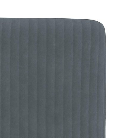 Eetkamerstoelen 2 st fluweel donkergrijs 7