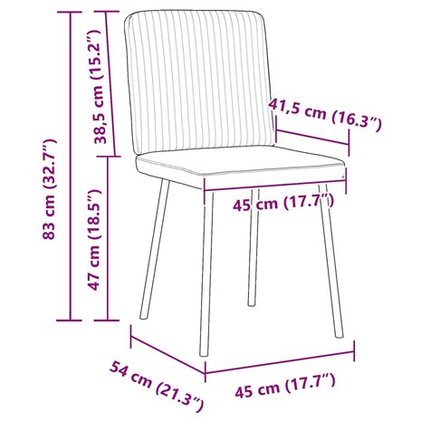 Eetkamerstoelen 2 st fluweel donkergrijs 9