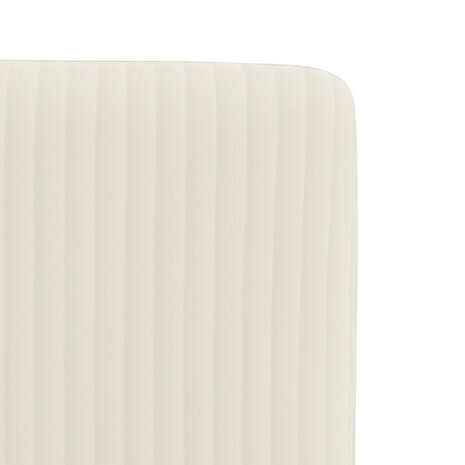 Eetkamerstoelen 2 st fluweel crèmekleurig 7