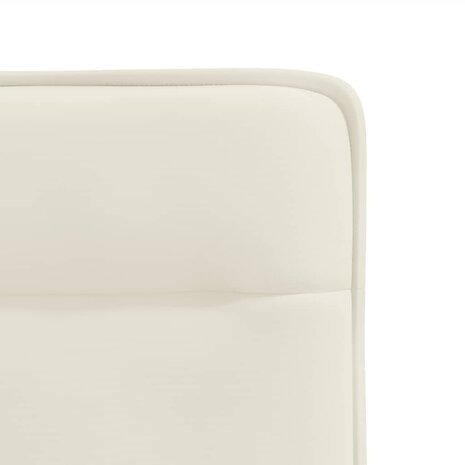 Eetkamerstoelen 2 st fluweel crèmekleurig 7