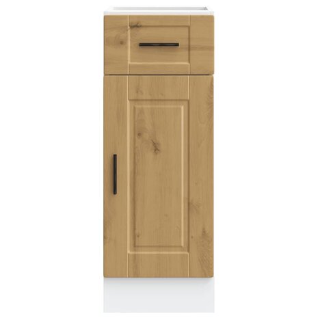 Keuken onderkast "Porto" bewerkt hout artisanaal eikenkleur 4