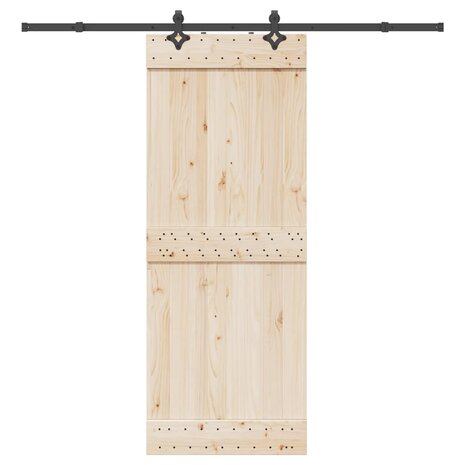 Doos met onderdelen voor schuifdeur 213,5 cm staal zwart 1