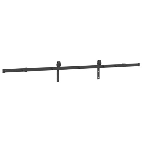 Doos met onderdelen voor schuifdeur 213,5 cm staal zwart 7