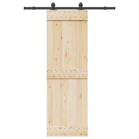Doos met onderdelen voor schuifdeur 152,5 cm staal zwart 1