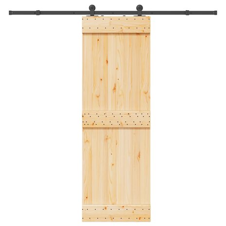 Schuifdeur met beslag 70x210 cm massief grenenhout 1
