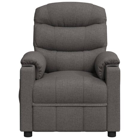 Massagestoel elektrisch stof donkergrijs 4