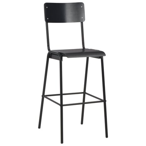 3-delige Barset staal zwart 9