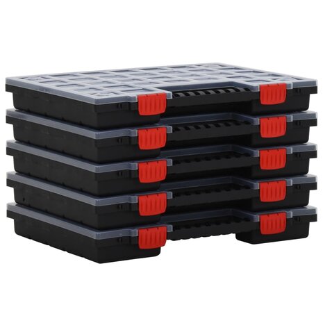 Assortimentsdozen 5 st 40x30x5 cm polypropeen 1