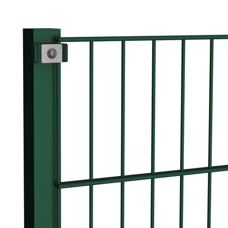 Schuttingpaneel met palen 1,7x0,8 m ijzer groen 3