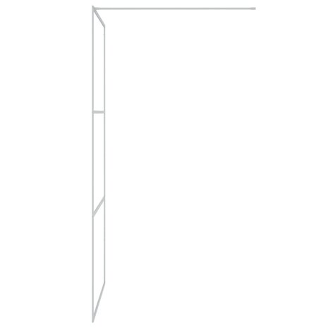 Inloopdouchewand 100x195 cm transparant ESG-glas zilverkleurig 4