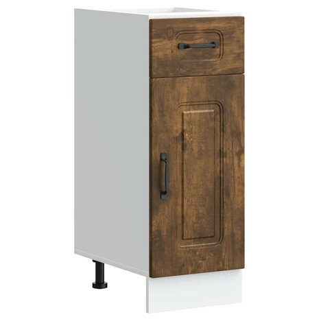 Keuken onderkast Kalmar bewerkt hout gerookt eikenkleurig 2