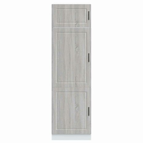 Keukenkast Porto bewerkt hout grijs sonoma eiken 3