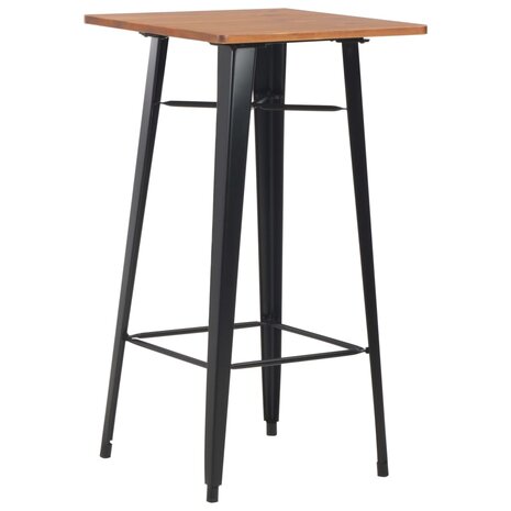 3-delige Barset staal bruin zwart 2