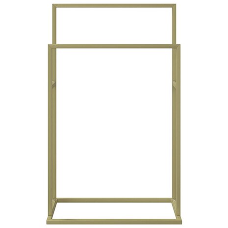 Handdoekenrek vrijstaand 48x24x78,5 cm ijzer goudkleurig 3