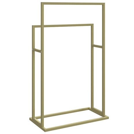 Handdoekenrek vrijstaand 48x24x78,5 cm ijzer goudkleurig 5