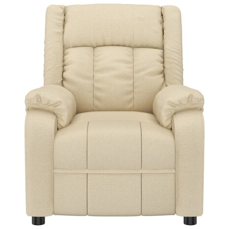 Massagestoel stof crèmekleurig 3