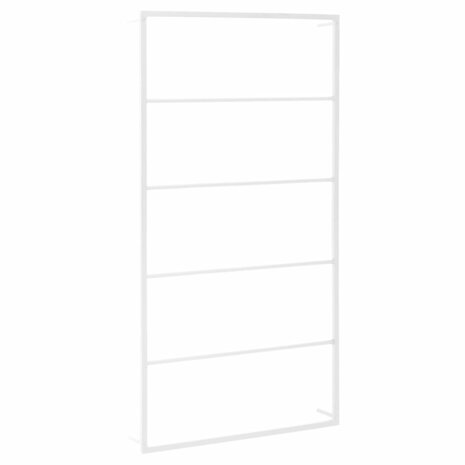 Handdoekenrek 60x10x116 cm staal wit 2