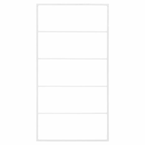 Handdoekenrek 60x10x116 cm staal wit 3