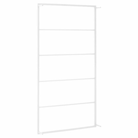 Handdoekenrek 60x10x116 cm staal wit 4