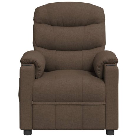 Massagestoel stof bruin 3