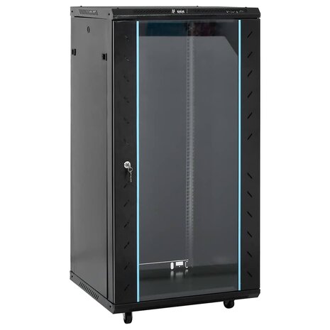 Netwerkkast 22U 19" IP20 60x60x120 cm zwart 1