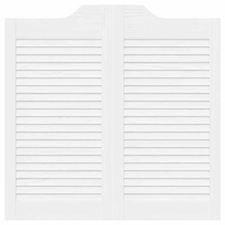 Draaideuren louvredesign 1-paar 80x80 cm wit 5