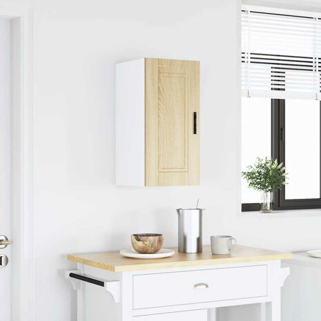 Keukenwandkast Porto bewerkt hout sonoma eikenkleurig 2