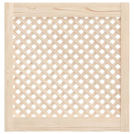 Kastdeuren met latwerk 2 st 59,5x61,5 cm massief grenenhout 3