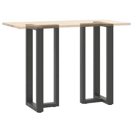 Bartafelpoten 2 st T-vormig 40x35x(100-101) cm staal antraciet 8