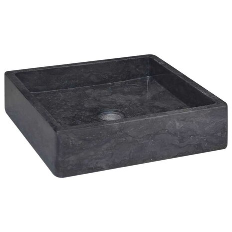 Gootsteen 40x40x10 cm marmer zwart 1