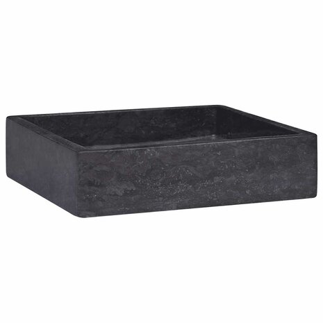 Gootsteen 40x40x10 cm marmer zwart 2