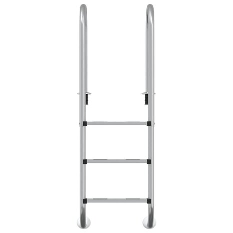 Zwembadladder 54x38x158 cm 304 roestvrijstaal 3
