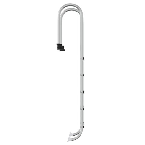 Zwembadladder 54x38x211 cm 304 roestvrij staal 4