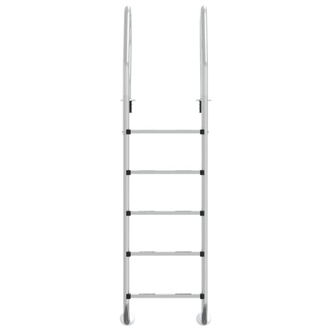 Zwembadladder 54x38x211 cm 304 roestvrij staal 3