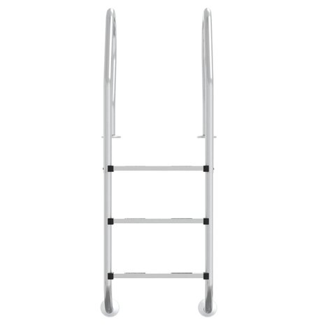 Zwembadladder 54x38x158 cm 304 roestvrijstaal 3