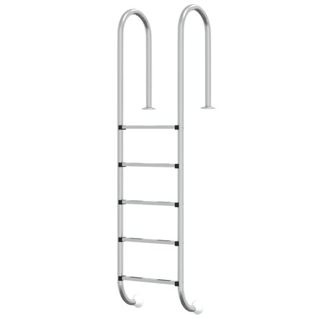Zwembadladder 54x38x211 cm 304 roestvrij staal 2