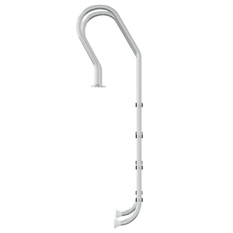 Zwembadladder 54x38x184,5 cm 304 roestvrij staal 4